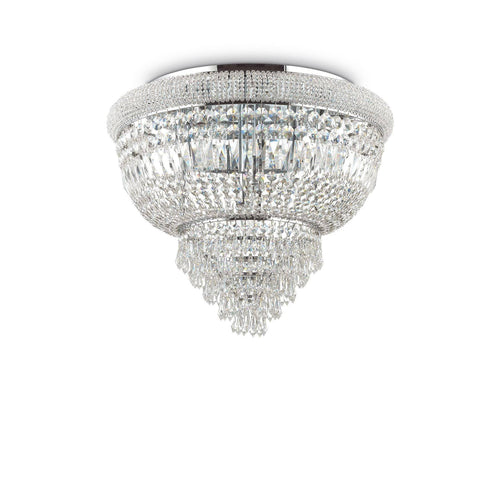 Ideal Lux Dubai - 6-lichts plafondlamp kroonluchter chroom, E14