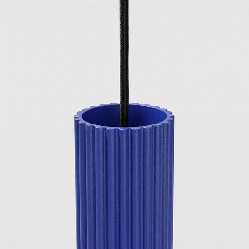 Sollux Lighting Hanglamp KARBON 1 ultramarijn - 8x8x118cm