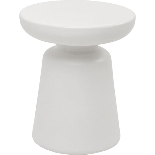 Kare Design Bijzettafel Paco wit Ø41cm