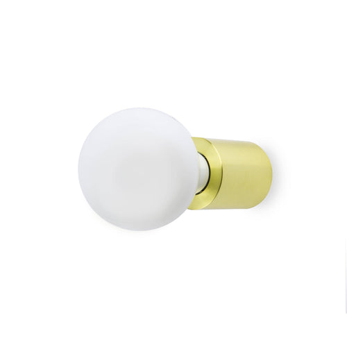 Faro Ten - 1 Licht Binnenkaars Wand- / Plafondlamp Satijn goud, E27