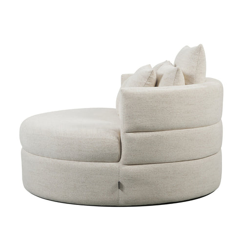 DÉJA Living Loveseat Miles - Beige Stof - Ø124x84cm - vtwonen shop