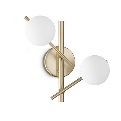 Ideal Lux ATLAS Bolvormige wandlampen goudkleurig 2x G9