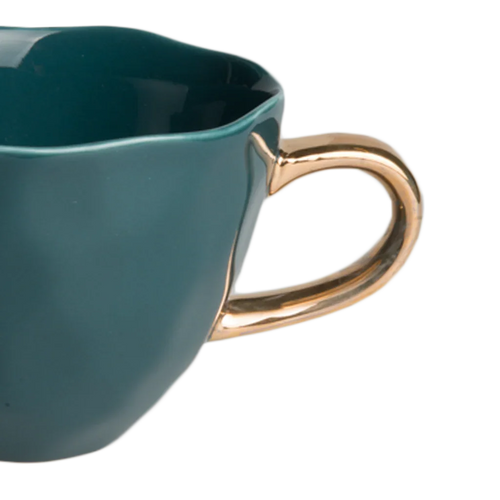 Urban Nature Culture Good Morning kopje Cappuccino/Tea - Blue Green - 11x8cm
