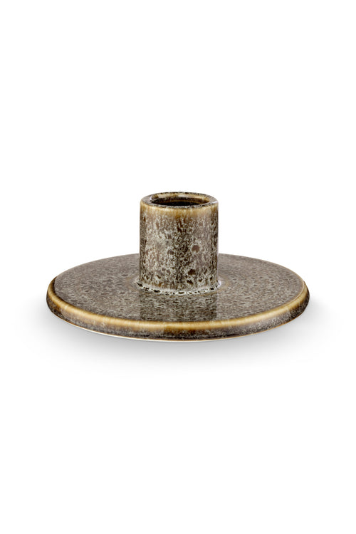 vtwonen Kandelaar Set van 3 - Keramiek - Groen - 12x5cm - vtwonen shop