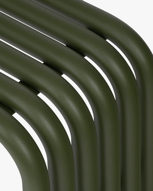 noo.ma Nokk Bench - Forest Green metalen designbank 115x33x44 cm