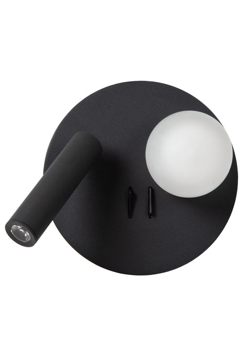 Lucide bedlamp MATIZ - Geïntegreerde LED - Zwart - vtwonen shop