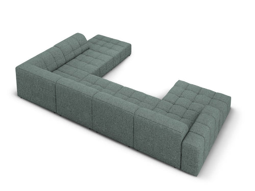 Cosmopolitan Design Panoramische hoekbank rechts Chicago 7-zits, chenille olie - 263x375x78cm