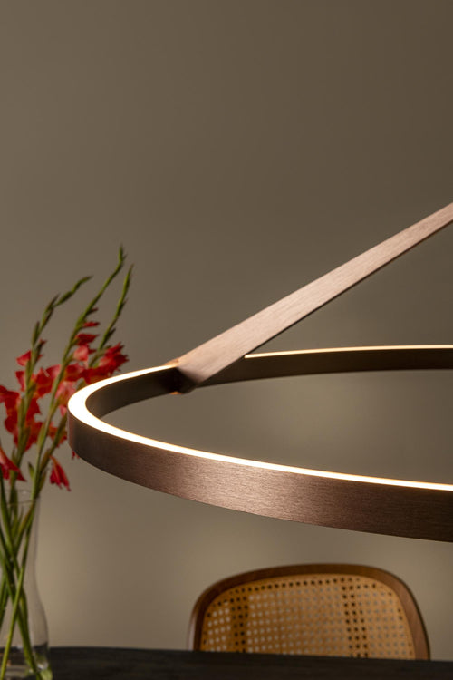 Lucide hanglamp APPLAUSE - Geïntegreerde LED - Koffie - vtwonen shop