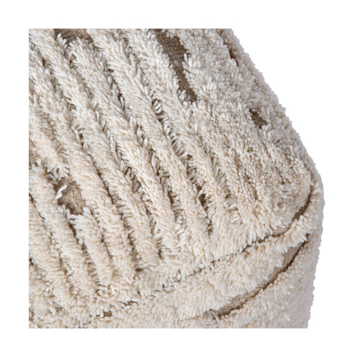 Atmooz poef Rub 40/50 - wit - Ø 50 x H 40 cm