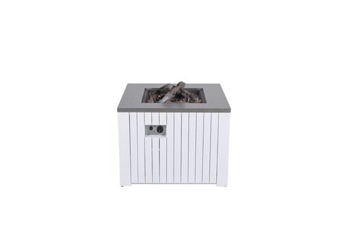 Cozy Living sfeerhaard Faro - mat wit - aluminium - 80x80 cm - 50 Mb - vtwonen shop