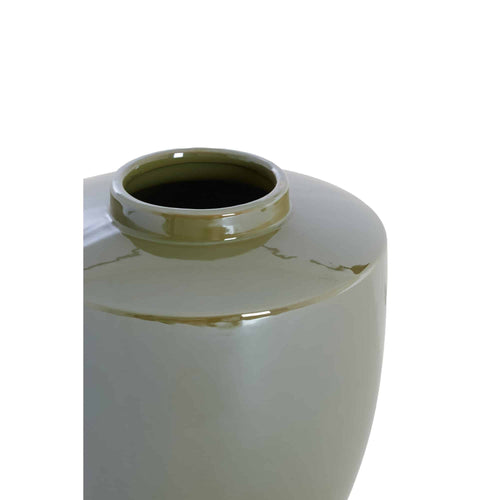 Light & Living vaas Talea - groen - Ø25cm - vtwonen shop