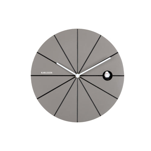 Karlsson wandklok Destacado Cuckoo - grijs - Ø28cm - vtwonen shop