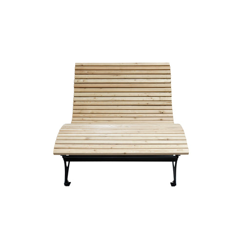 HOME DELUXE wave houten ligstoel TAIGA - 120 cm - vtwonen shop