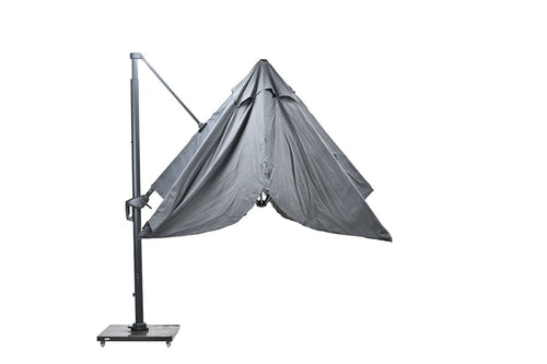 Hawaii Big Pole parasol - 3,5x3,5m - telescopisch - royal antraciet - vtwonen shop