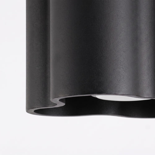 Sollux Lighting Plafondlamp OVIO 1 zwart GU10 - 12x12x10cm