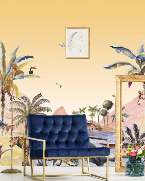 Catchii- Behang-Mural Jungle Landscape original - vtwonen shop