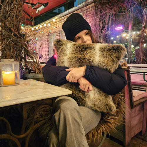 Besarto, draadloos Warmtekussen, Gatto immitatiebont