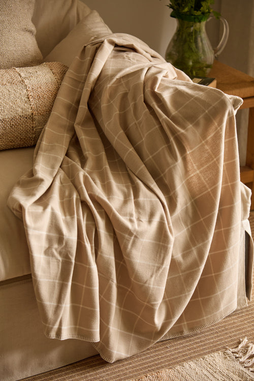 Calma House Plaid Tuka - Steenkleur - 120x180