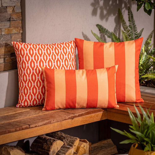 Textino kussenset Rocket - oranje en rood - 45x45 cm en 30x50 cm