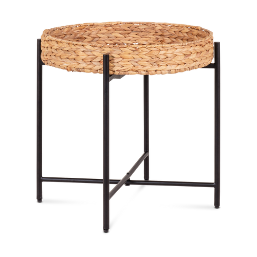 Artichok Imre Ronde Bijzettafel Ø 50 cm - Zwart / Bruin