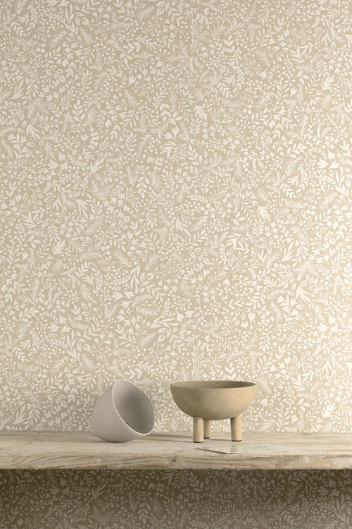 Masureel behang bloemen grijs - 53 cm x 10.05 m - 632020