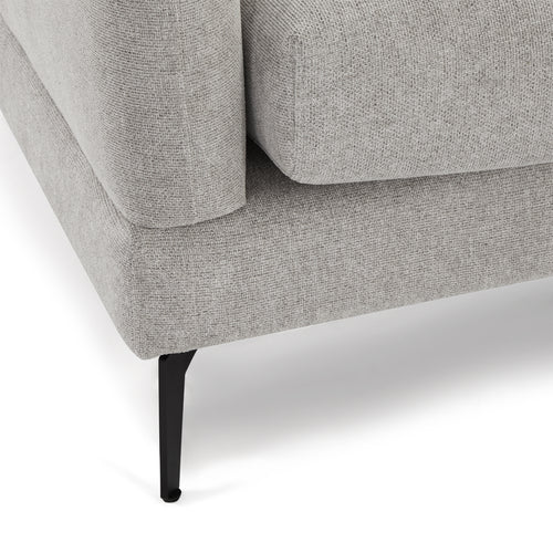 Furnhouse chaise longue bank links Maggie - Grijs - Stof - 95x290x90