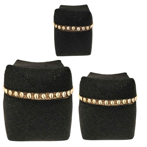 NOA MAY Offermand Yusa - zwart - bamboe - 25 x 25 x 30 cm