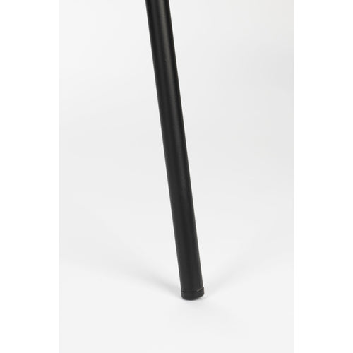 Housecraft Living Jolien Eetkamerstoelen armleuning Zwart/Bouclé - Set van 2