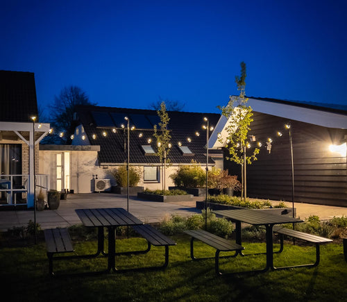 MaximaVida set metalen verlichting palen New York  360 cm  - 4 stuks - vtwonen shop