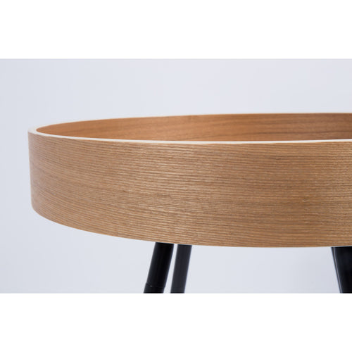 Zuiver Oak Tray Bijzettafel Rond 46,5 cm Eikenhout - Bruin