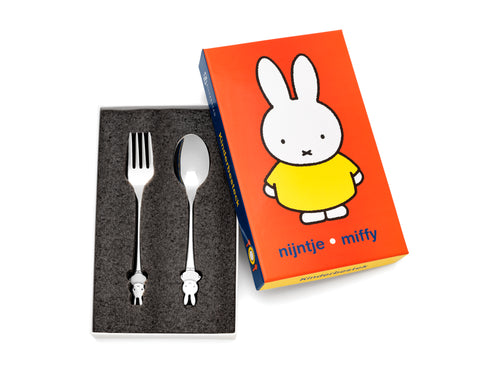 Zilverstad  - Kindercouvert Nijntje - 2 delig - RVS - vtwonen shop