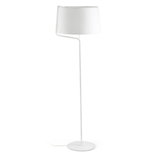 Faro Berni - 1 Light Vloerlamp Wit, E27