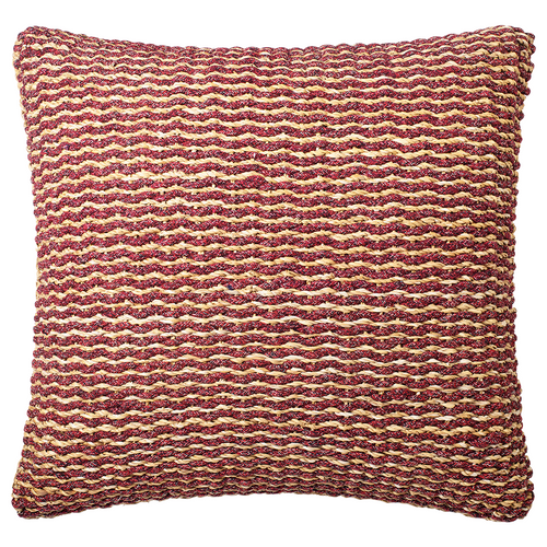 Sia Deco Vloerkussen - rood - jute - 80x80 - vtwonen shop