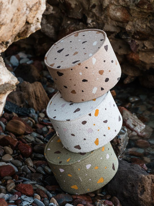 Wigiwama Terrazzo Poef - Groen - vtwonen shop