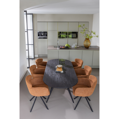 WOOOD 2-standen poot conisch 1 stuks Tablo - Metaal - Zwart - 72x79x10