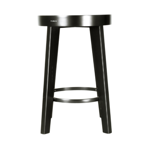 Fameg Fico houten barkruk zwart gebeitst - 61 cm