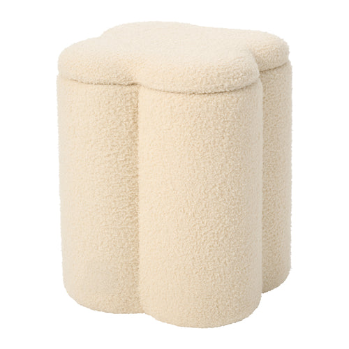 Petite Amélie Opbergpoef Fleur - Beige - vtwonen shop