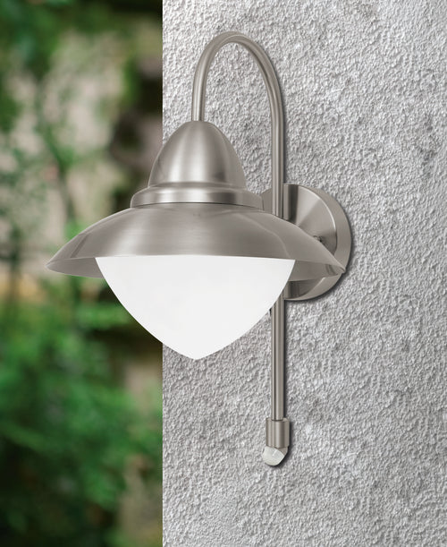 EGLO wandlamp buiten Sidney - e27 - 37,5 cm - sensor - rvs