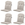 Madison kuipstoelkussen hoge rug Panama - bruin - 96x45x3,5cm - set van 4