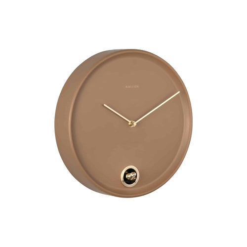 Karlsson wandklok Esencia Cuckoo - bruin - Ø30cm