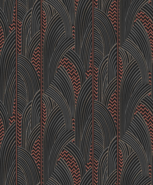 Masureel behang grafisch motief groen - 53 cm x 10.05 m - 630007 - vtwonen shop