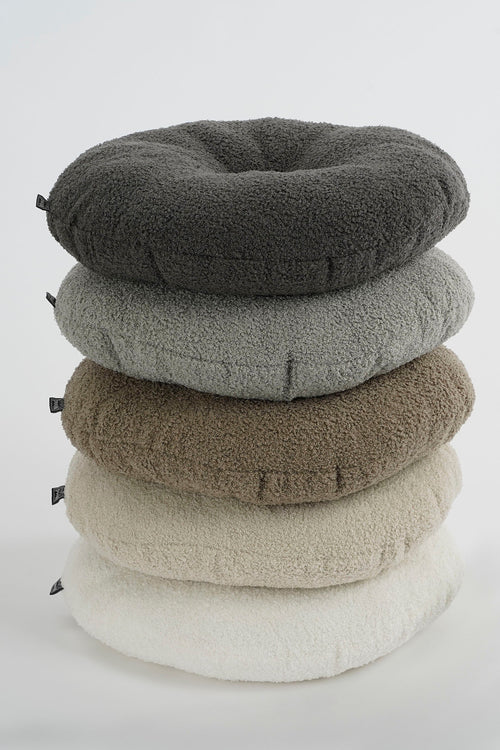 In The Mood Collection Nadine Sierkussen - Ø40 cm - Gerecycled Polyester - Grijs - vtwonen shop