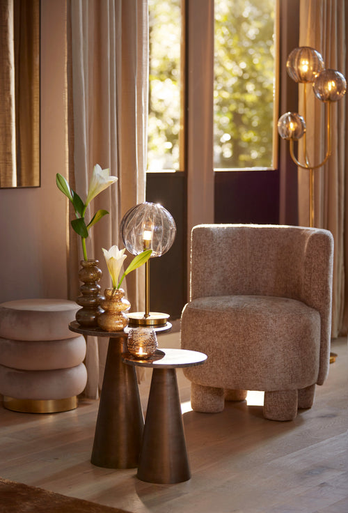 Light & Living stoel KAMOVA - Ø65x78cm - bruin - vtwonen shop