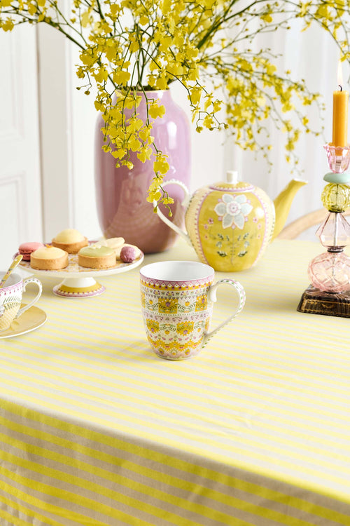 Pip Studio - XL Mokken - Lily & Lotus - Moon Delight - Geel - Set van 6