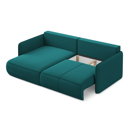 LaMiaSofa hoekbank links Palermo - velours - marien - 207x148x86