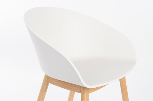 Zuiver Void Eetkamerstoelen Eiken Wit - Set van 2 - vtwonen shop