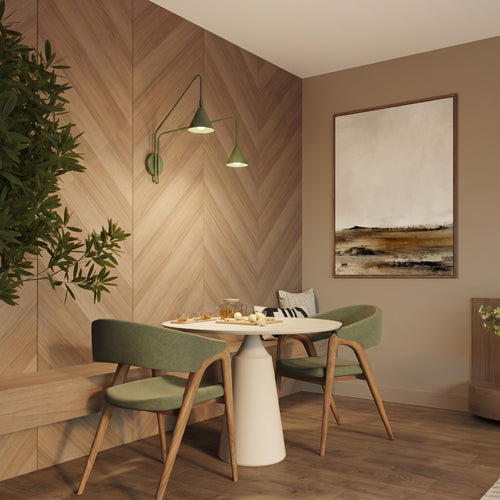 Sollux Lighting Wandlamp NOX 2 olijfgroen met schakelaar - 150x80x30cm