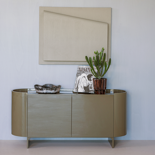 WOOOD wanddeco Numa - Betonlook - Grijs - 122x92x12