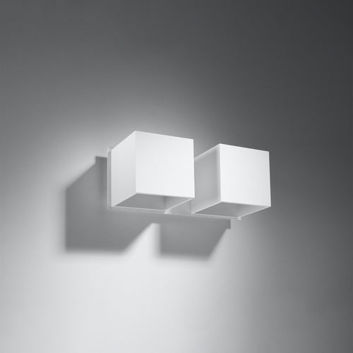 Sollux Lighting Wandlamp QUAD 2 wit - 26x12x11cm