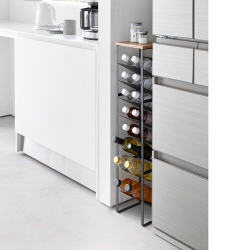 Yamazaki Wijnrek / Flessenrek - 16 flessen - Tower - Zwart - vtwonen shop